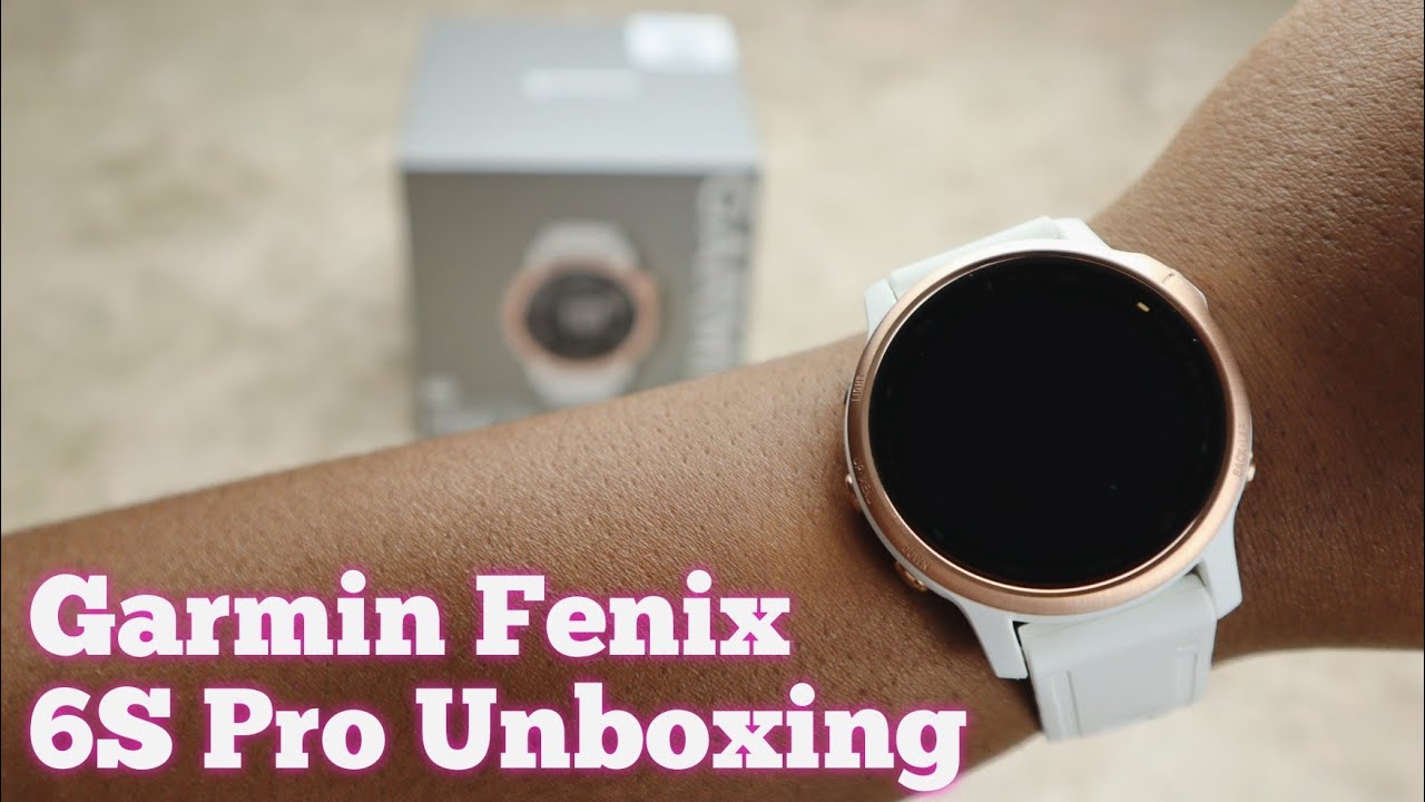 progressiv tør syre Garmin Fenix 6S Pro White Rose Gold Unboxing - YouTube
