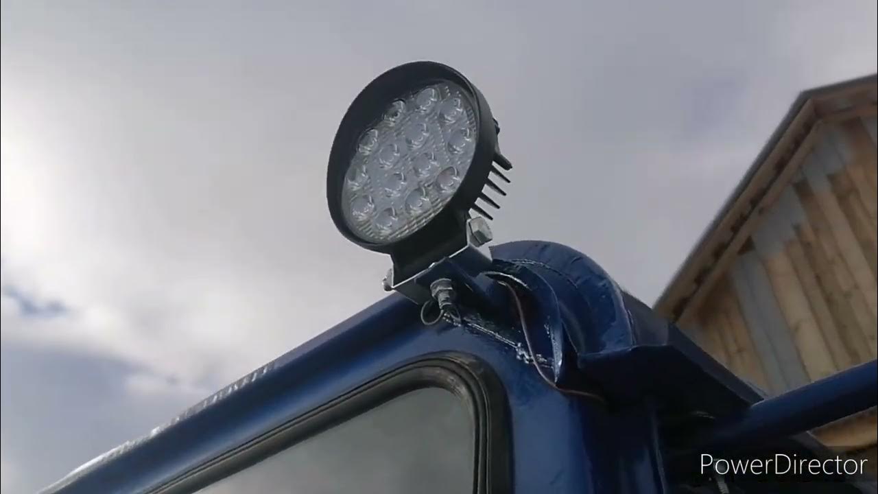 МТЗ-82 и светодиодные фары - YouTube