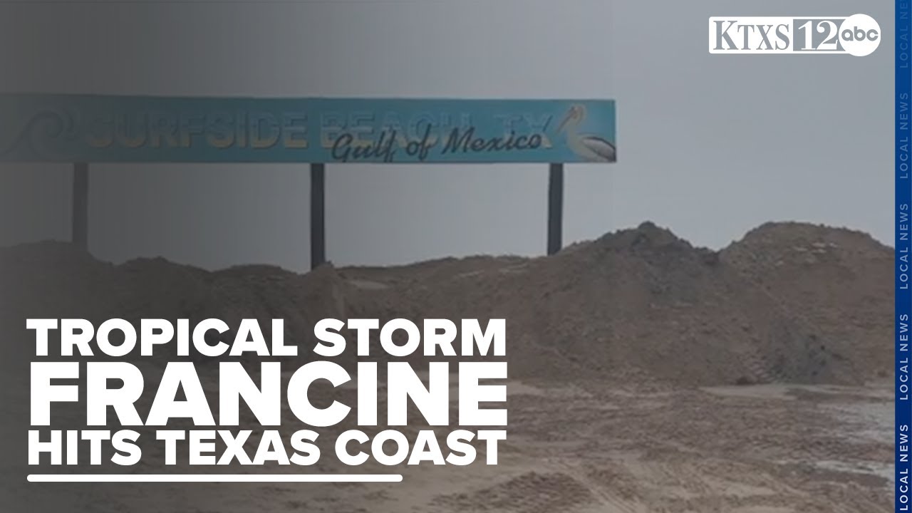 Tropical Storm Francine and the impact on the Texas Coast - YouTube