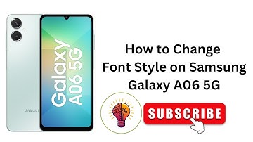 How To Change Font Size on Samsung Galaxy A06 5G | Easy Steps 2025 | Customize Text Size Easily!