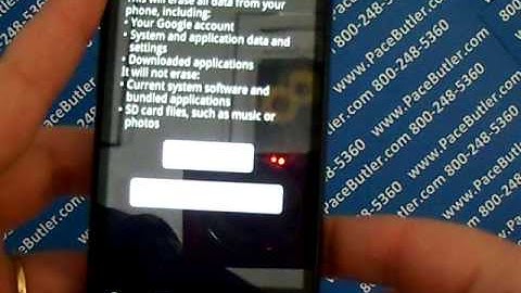 HTC Droid  Incredible 2 Erase Cell Phone Info - Delete Data - Master Clear Hard Reset