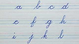 English cursive handwriting practice | How to write abcd in cursive writing handwriting