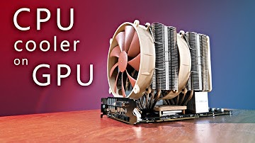 CPU cooler on GPU - superb performance!