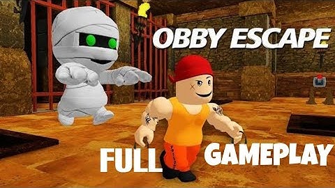 Obby escape ; prison breakout gameplay walkthrough  [part 1]