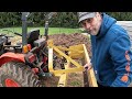 garden prep with the kubota and hand tiller