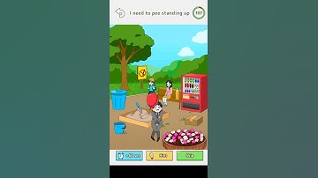 Tricky Mean   Brain puzzle   Level 51 I need to pee standing up #gameplay #walkthrough