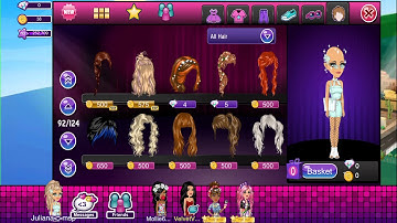 All the amazing and ultra rare hairs in the msp clothing store!