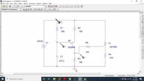 Industrial Electronics Exp 2 UJT relaxation oscillator Simulation