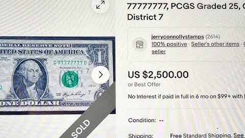 💵 Top Fancy Serial Number eBay Sales $1 One Dollar Bills - 90 Days! Duplicate Star Note Pair