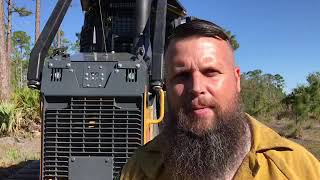 Forest rangers as bulldozer operators fight wildfires head on, sometimes alone deep in the woods