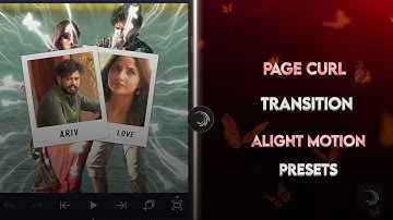 Page curl Soft transition Presets | No password ⚠️ | Link in description | Sree.3fx #preset