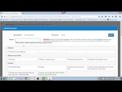 Florida Courts E-Filing Portal - Documents
