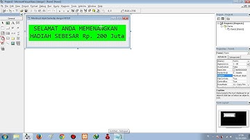 Cara membuat tulisan berkedip di Visual Basic 6 0 (VB 6.0)