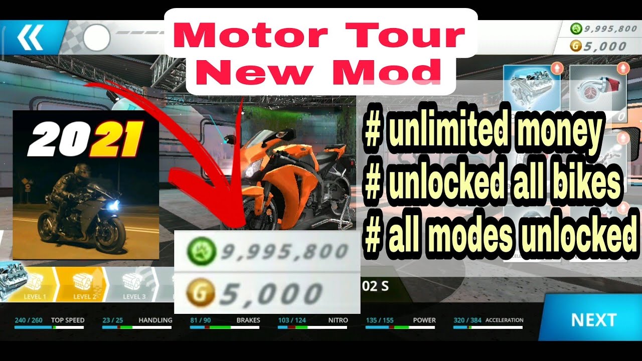 mod game motor tour