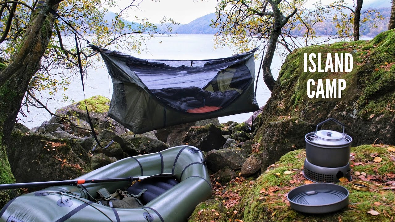 Осенний островной лагерь в горах с палаткой Haven | Пакрафт и кулинария Trangia