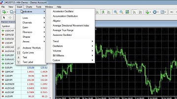 Top level navigation in the MT4 platform