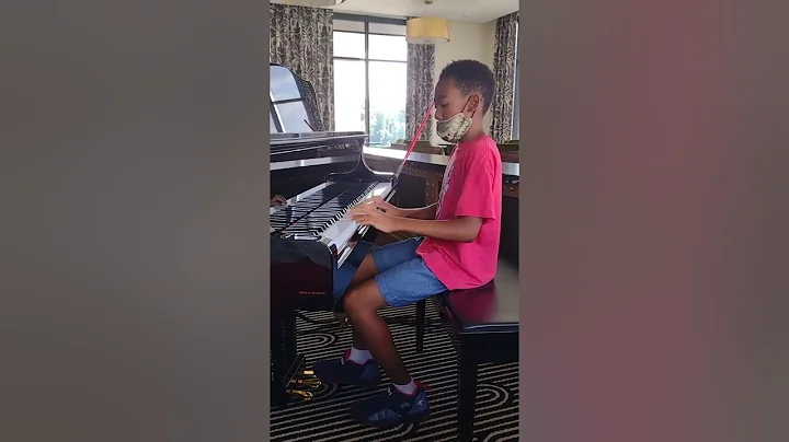 piano playing boy