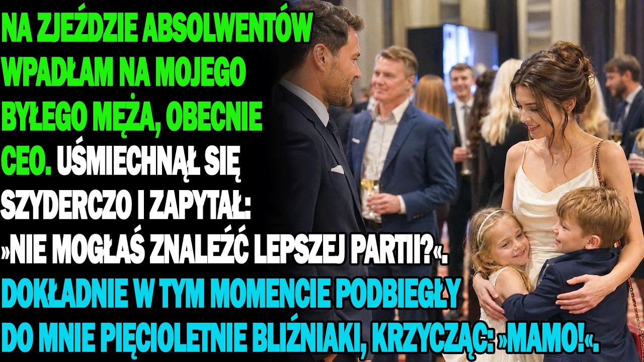 Wszyscy zamilkli, gdy on wszedł. Mój były mąż w garniturze szytym na miarę, z uśmiechem, który kiedyś kochałam, ruszył prosto do mnie. Pięć lat temu rzucił mi w twarz papiery rozwodowe, żeby...