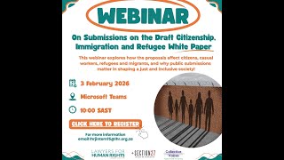 Webinar Series: How to Make Submissions on the Draft Revised DHA White Paper!
