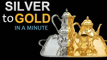How to convert silver into gold quickly and easily in photoshop tutorial by DLC ventures