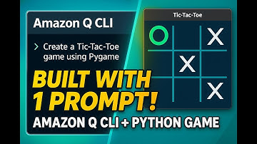 I Build a Tic-Tac Toe Game with Amazon Q CLI | Build Games with Amazon Q CLI #AmazonQCLI