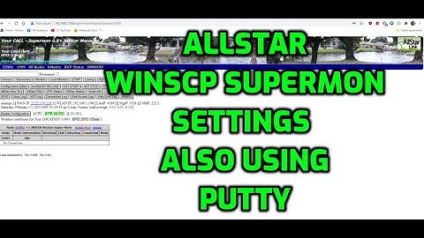 ALLSTAR -WinSCP settings -using Putty