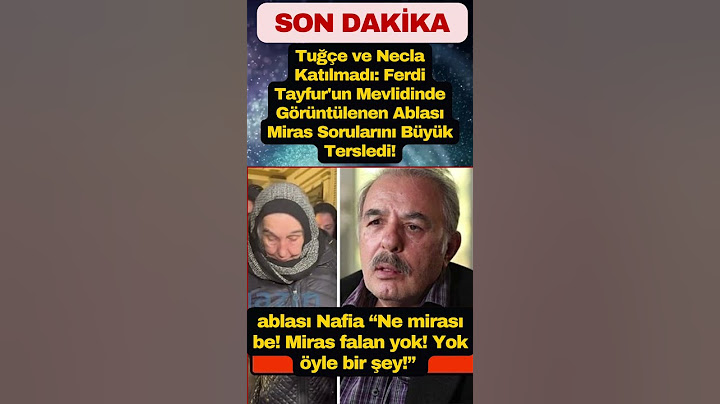 Ferdi Tayfur'un Mevlidinde Görüntülenen Ablası Miras Sorularını Büyük Tersledi!