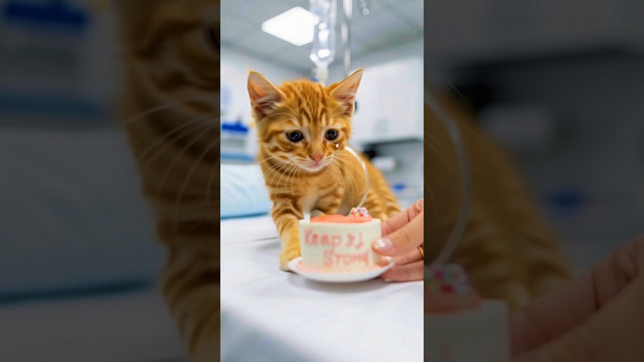 Happy Birthday Kitty Cat Get well Soon 