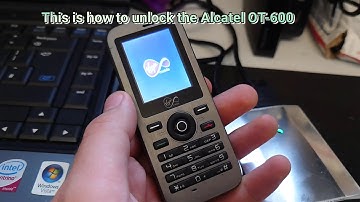 How to Unlock the Alcatel OT-600 - FREE solution