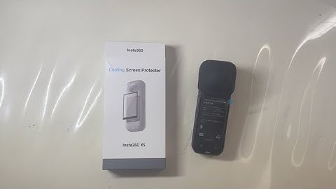 Tutorial - How to install cooling screen protector on Insta 360 x5 #insta360x5