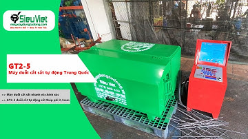 Máy duỗi cắt sắt tự động GT2-5 Điện Tử - Duỗi thẳng, cắt đoạn sắt 3,5mm dài 8,25m