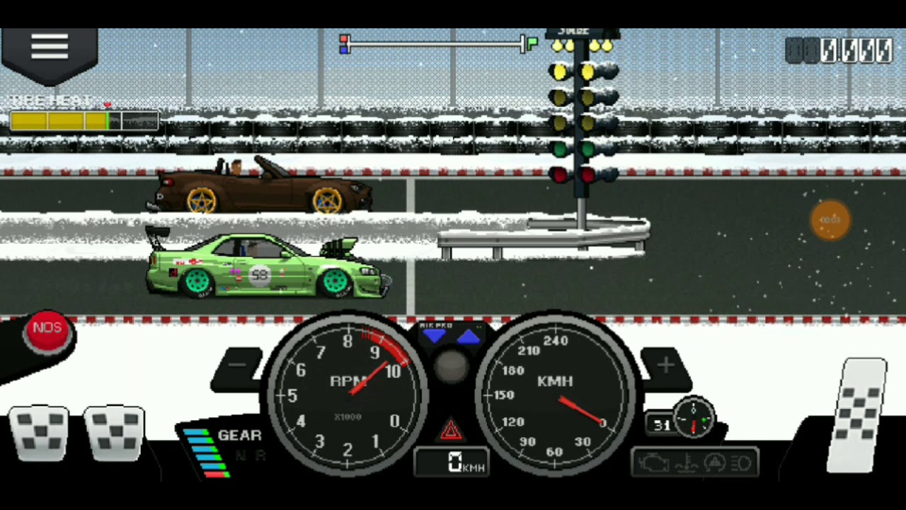 Настройка nissan gtr в pixel car racer