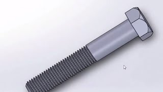 Solidworks M16 cıvata çizimi