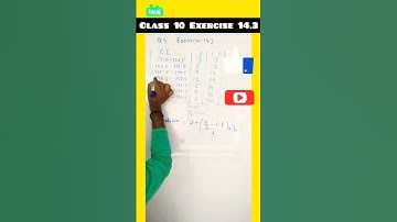 Class 10 | Exercise 14.3 | Statistics | #shorts