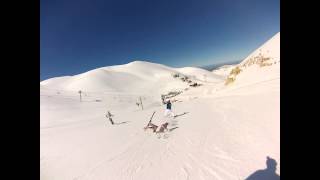 Hilarious Skiing Collision