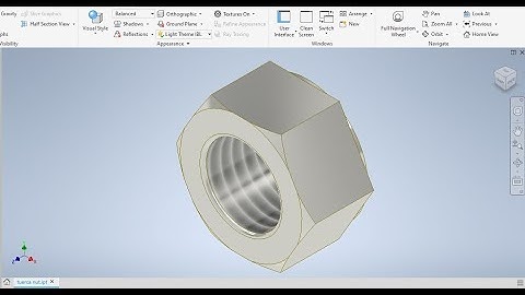 Tutorial Autodesk Inventor 2020 tuerca nut