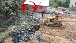 Today Completed Project Delete the Pond to Clearing Mud Trash Ues by Bulldozer Pushing by MACHINE 4K 1,169 views 2 weeks ago 40 minutes