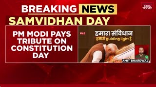 76Th Consution Day Pm Modi Pays Tribute, President Murmu To Address Parliament India Today