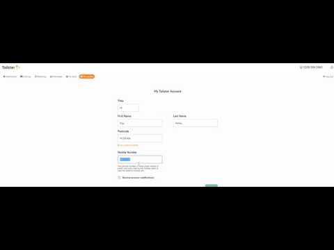 How to edit your tailster account details