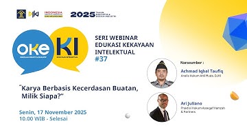 OKE KI #37 Karya Berbasis Kecerdasan Buatan, Milik Siapa?
