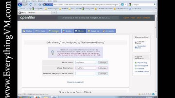OpenFiler Configuration Tutorial Part 2