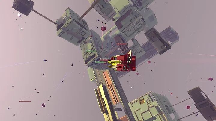 Avoyd 6DOF FPS Voxel Game - Drone battles and new atmosphere and lighting