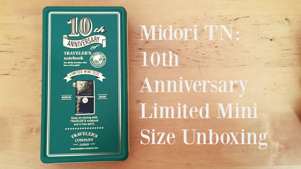Midori TN: 10th Anniversary Mini TN Unboxing - YouTube