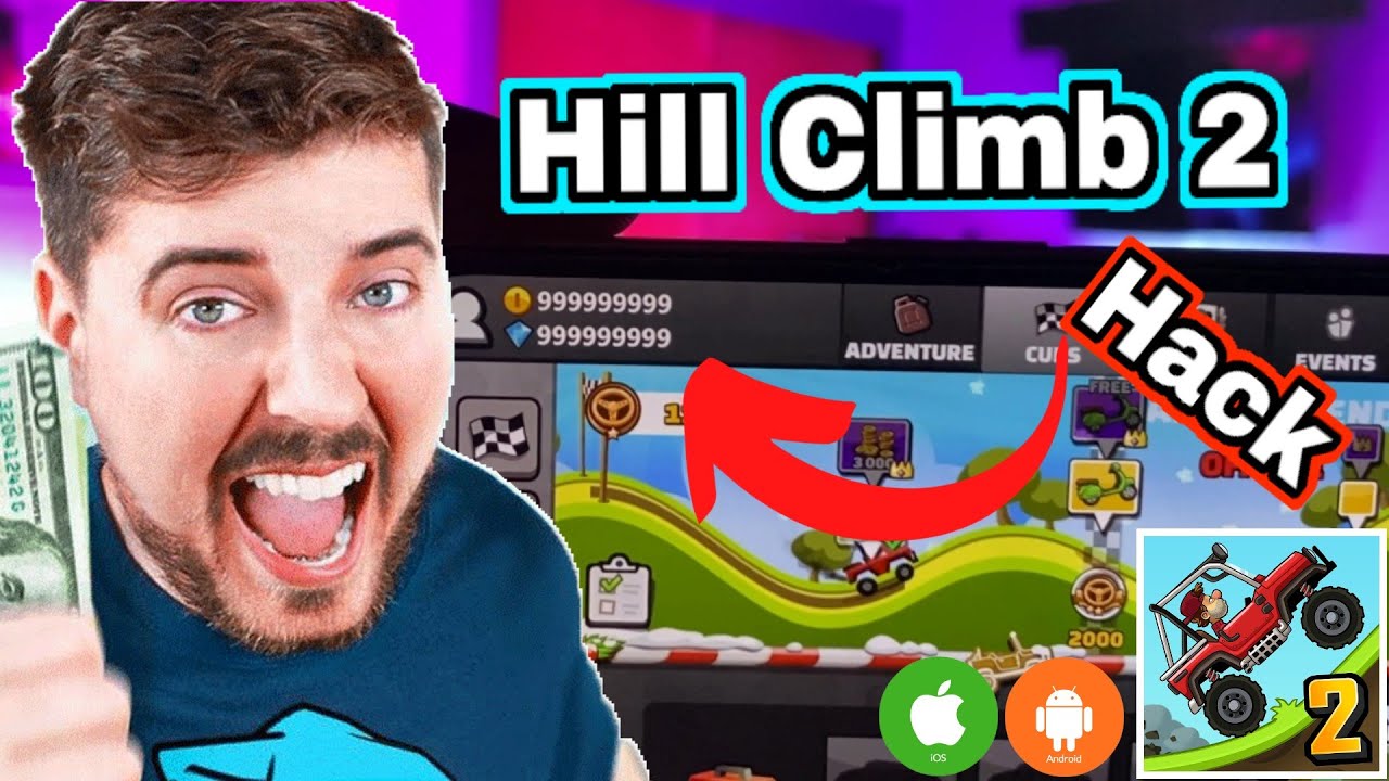 Hill climb racing 2! hack version unlimited Coins and diamonds