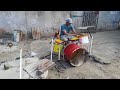 Drum solo / homemade drum set