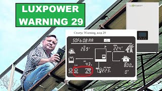 LuxPower sna. warning error 29. ремонт сам. прошивка.