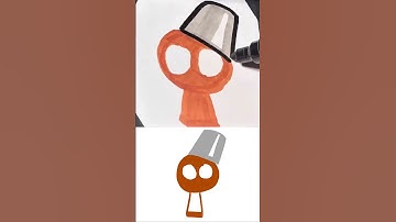 【ASMR】Drawing Brud(Sprunki Pyramixed) in 15Sec (Remake by Fast Marker)