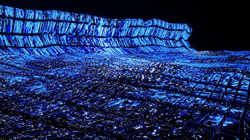 Dramatic waves motion graphics animation | 4K HDR