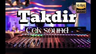 Cek sound paling empuk' (takdir) cover kendang