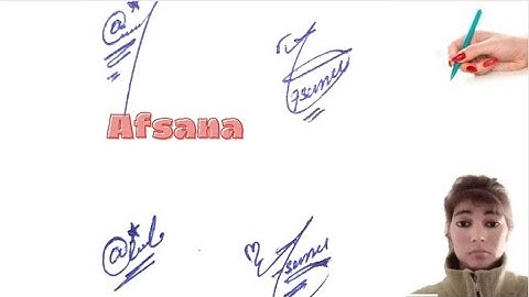 Afsana name signature#name signature with arooj